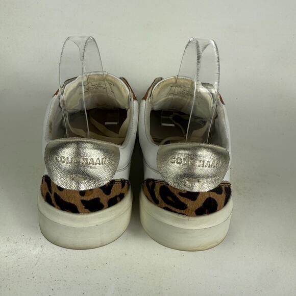 Cole Haan Grand Sneakers Womens 10 White Leather Lace-Up Low Top Running Shoes - Picture 7 of 10